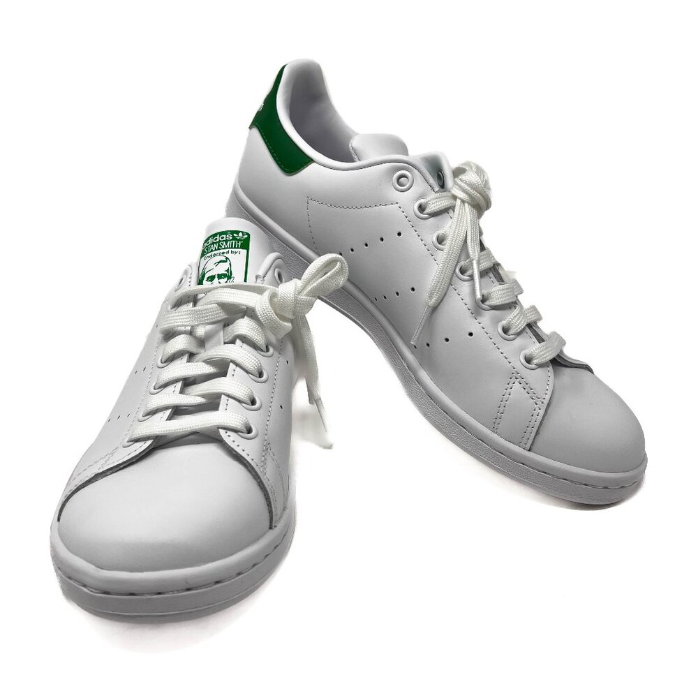 Adidas Originals Stan Smith White Green Mens Casual Sneakers AQ4775 SIZE 8.5
